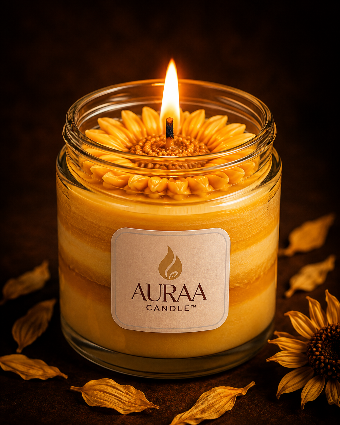 Sunflower Candle